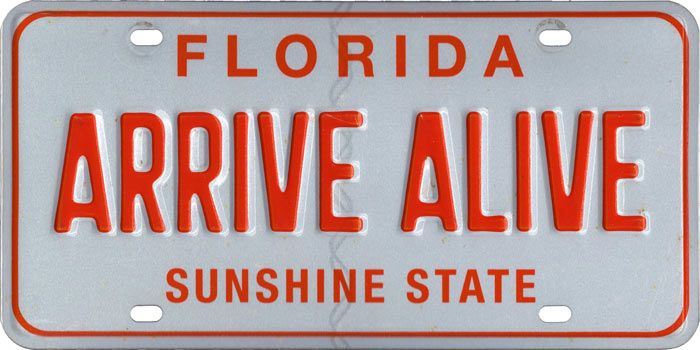 Florida license plate image