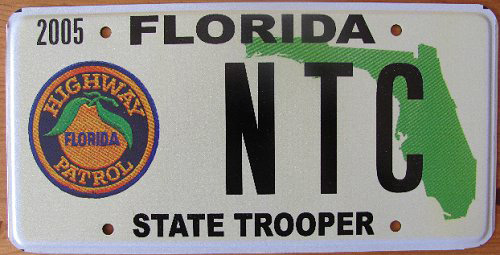 Florida license plate image