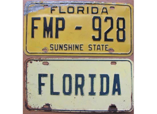 Florida license plate image