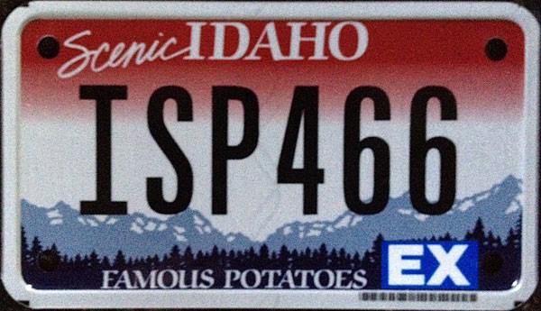 police motorcycle license plate