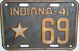 Indiana police license plate 