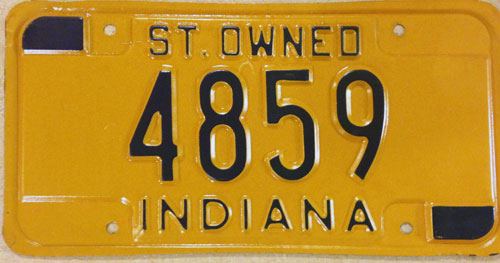 Indiana license plate image