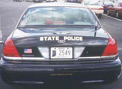 Indiana police car