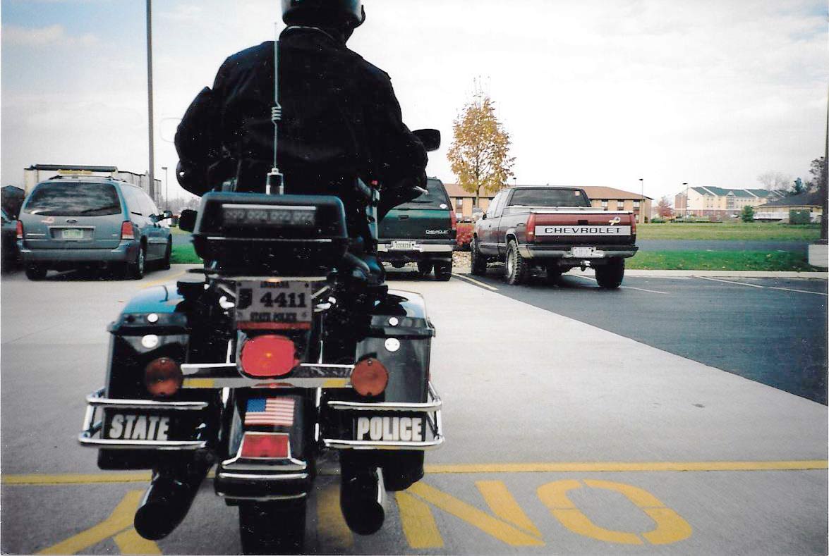 Indiana police license plate