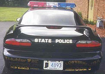 Indiana police car