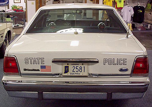 Indiana police car 