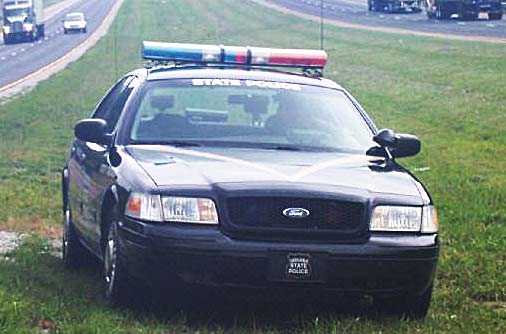 Indiana police license plate 