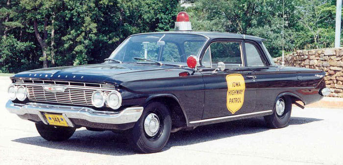 Iowa 1961 police car