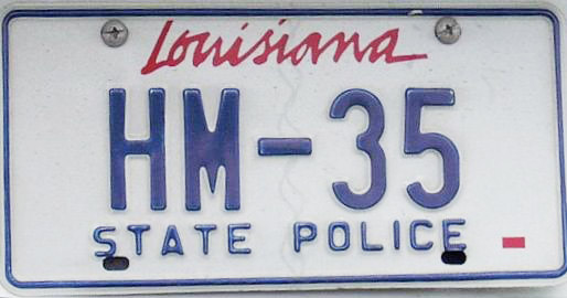 Louisiana license plate image