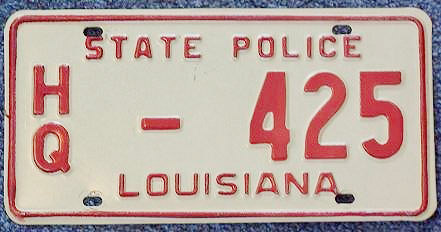 Louisiana license plate image