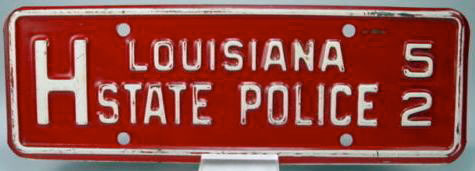 Louisiana license plate image