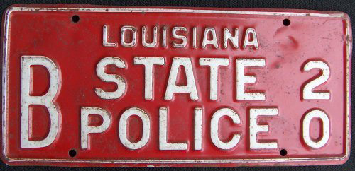 Louisiana license plate image