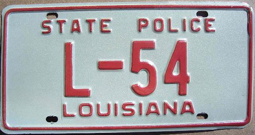 Louisiana license plate image