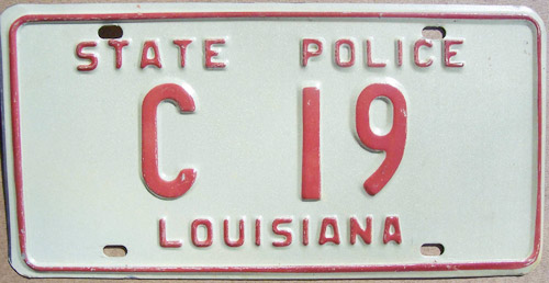 Louisiana license plate image