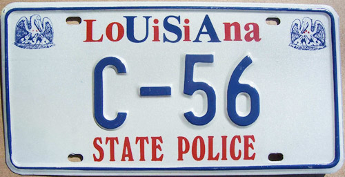 Louisiana license plate image