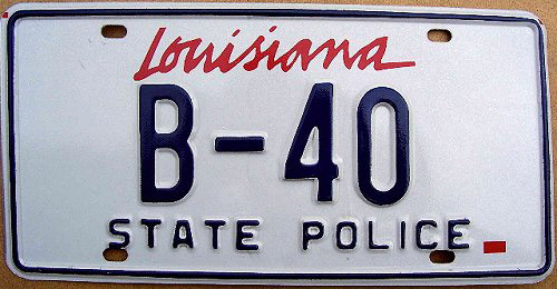 Louisiana license plate image