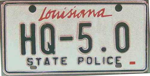 Louisiana license plate image