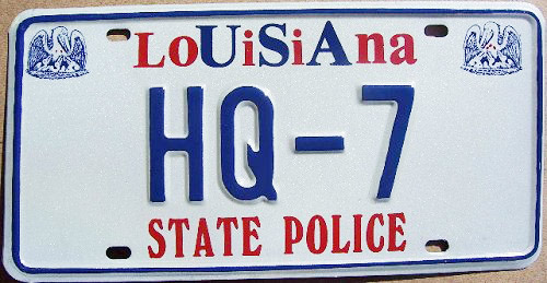 Louisiana license plate image