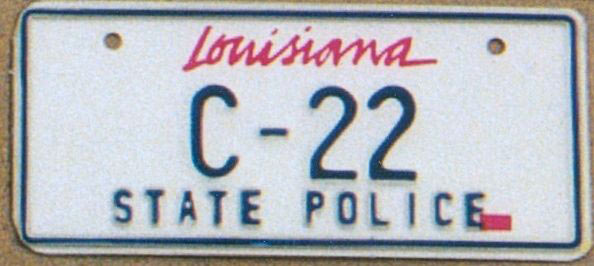 Louisiana license plate image