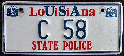 Louisiana license plate image