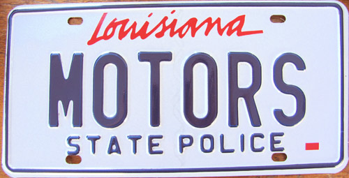 Louisiana license plate image