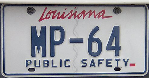 Louisiana license plate image