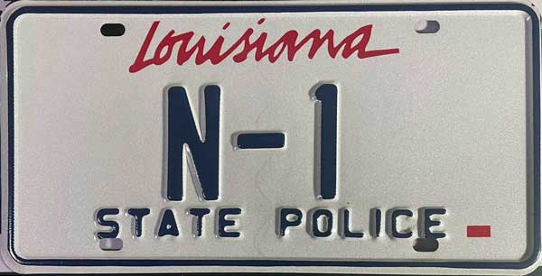 Louisiana license plate image