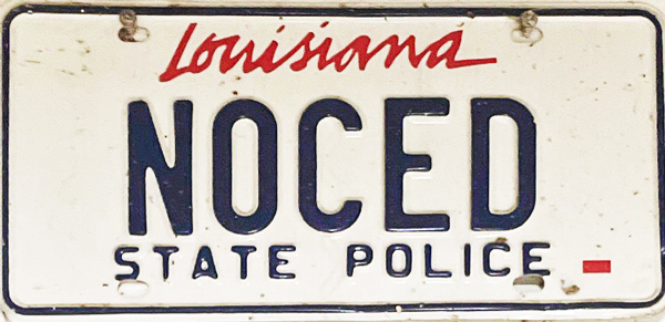 Louisiana license plate image