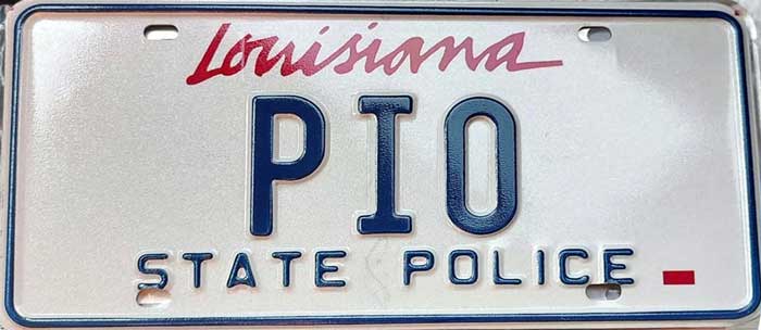 Louisiana license plate image