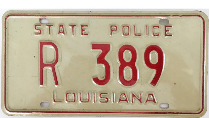 Louisiana license plate image