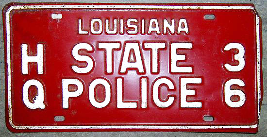 Louisiana license plate image