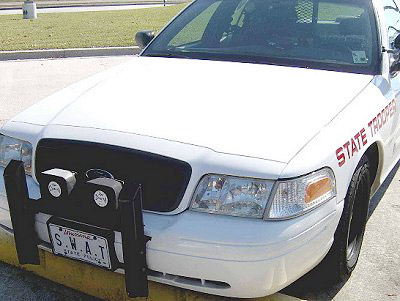 Louisiana license plate on car