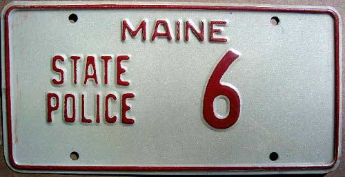 Maine license plate image