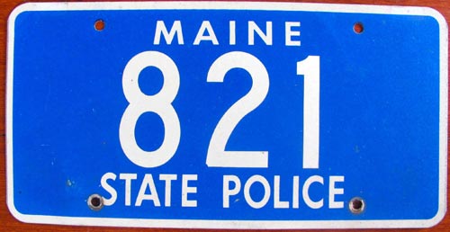 Maine license plate image