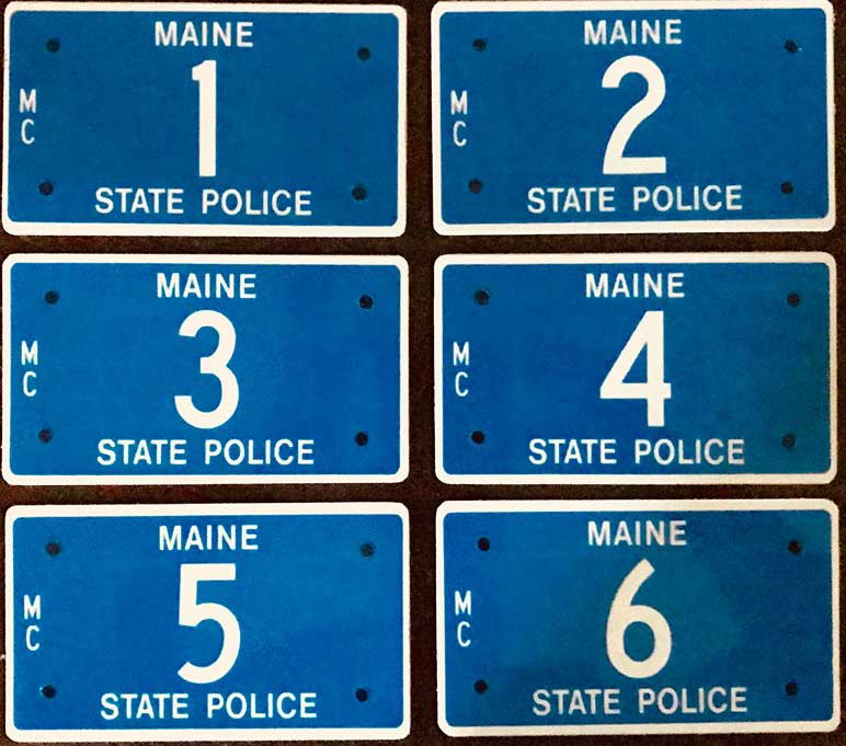 Maine license plate image