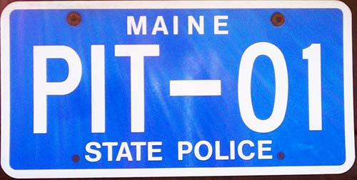 Maine license plate image