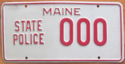 Maine license plate image