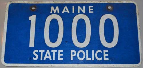 Maine license plate image