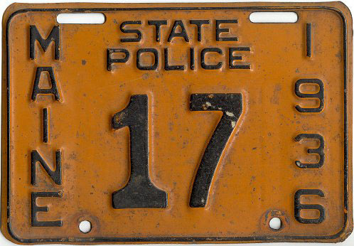 Maine license plate image