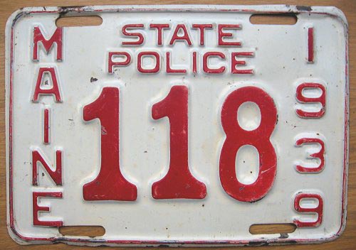 Maine license plate image