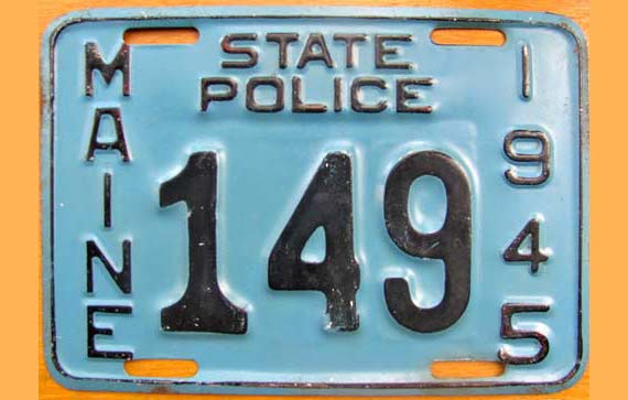 Maine license plate image