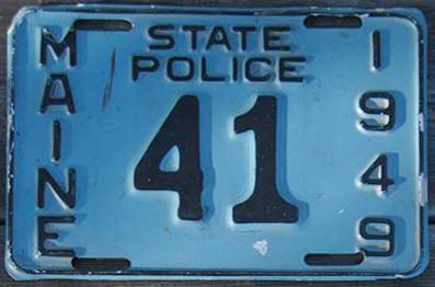 Maine license plate image