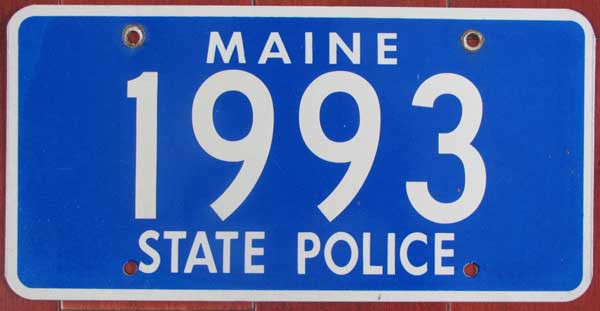 Maine license plate image