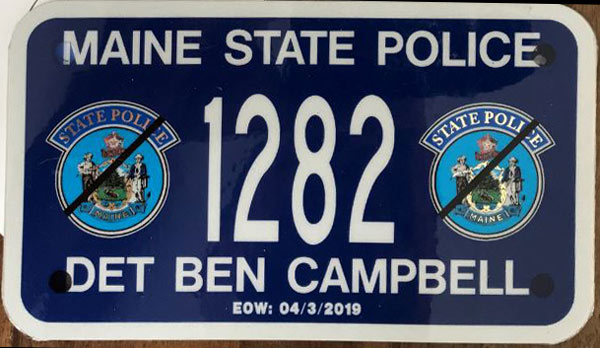 Maine license plate image