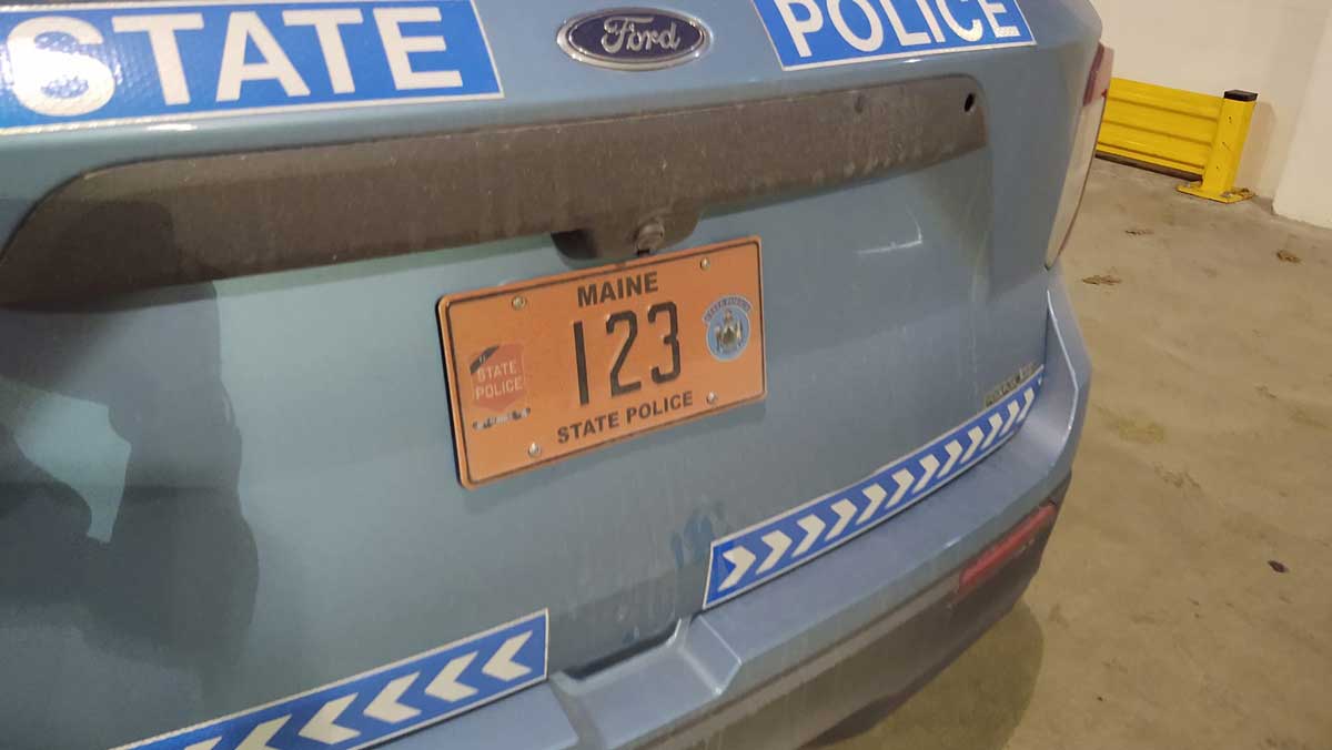 Maine 2019 police plate