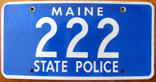 Maine license plate image