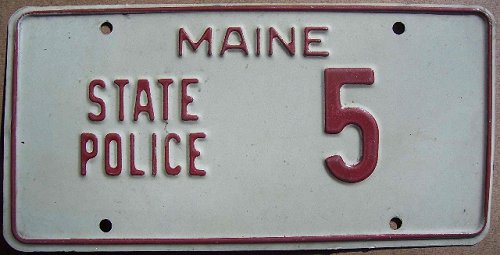 Maine license plate image