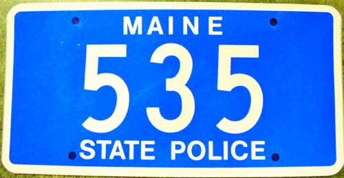 Maine license plate image