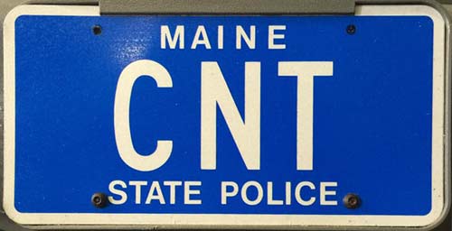 Maine license plate image