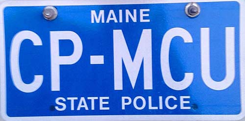 Maine license plate image